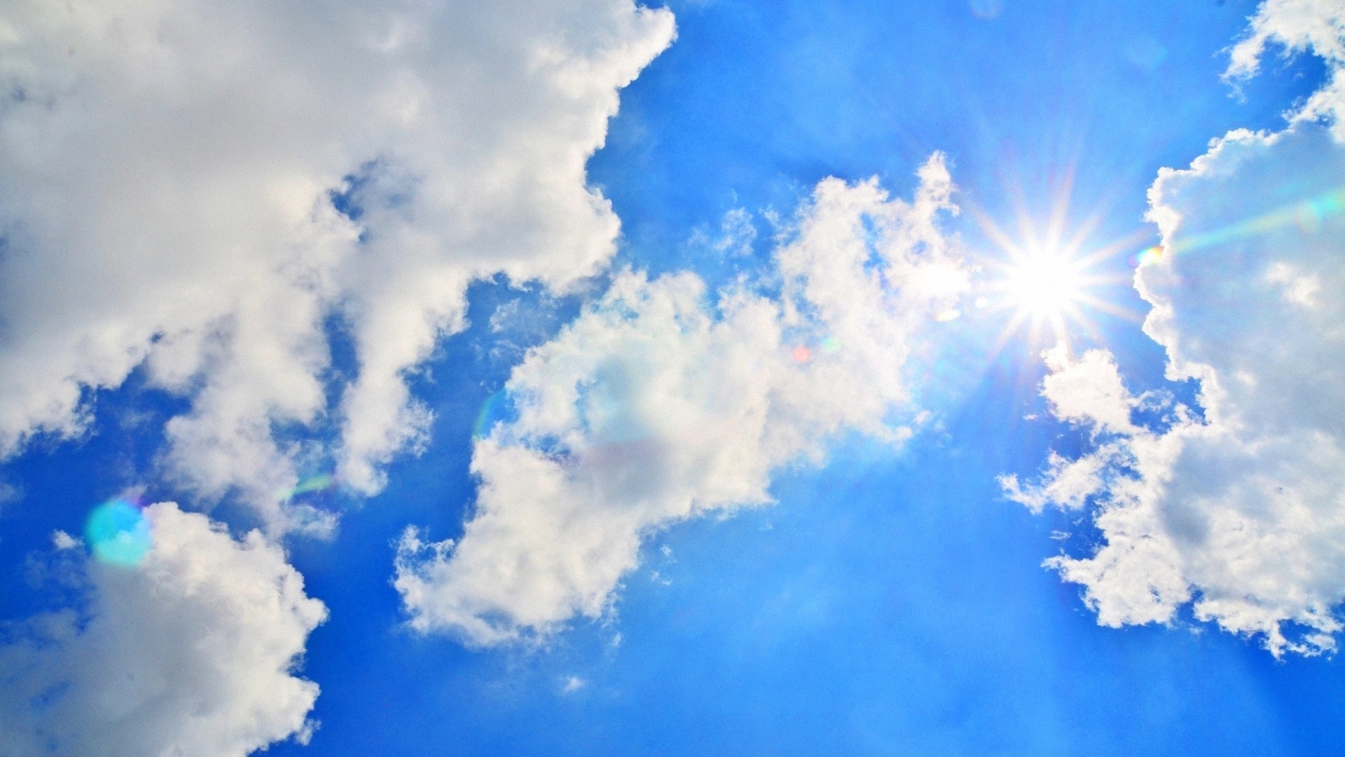 1920x1080 wallpapers: blue sky, sun, light, clouds, airy, light (image)