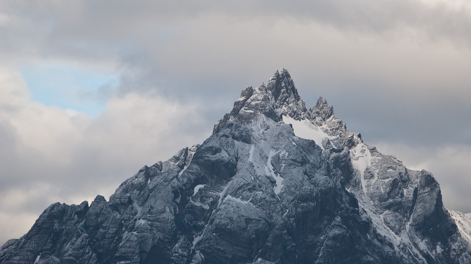 1920x1080 wallpapers: mountain, peak, peak, clouds (image)