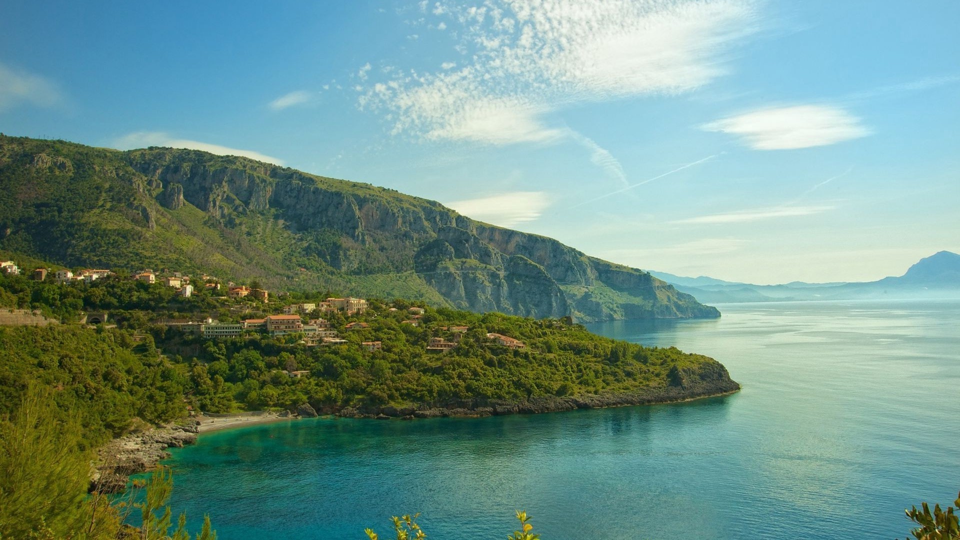 1920x1080 wallpapers: italien, kust, hav, lugn (image)