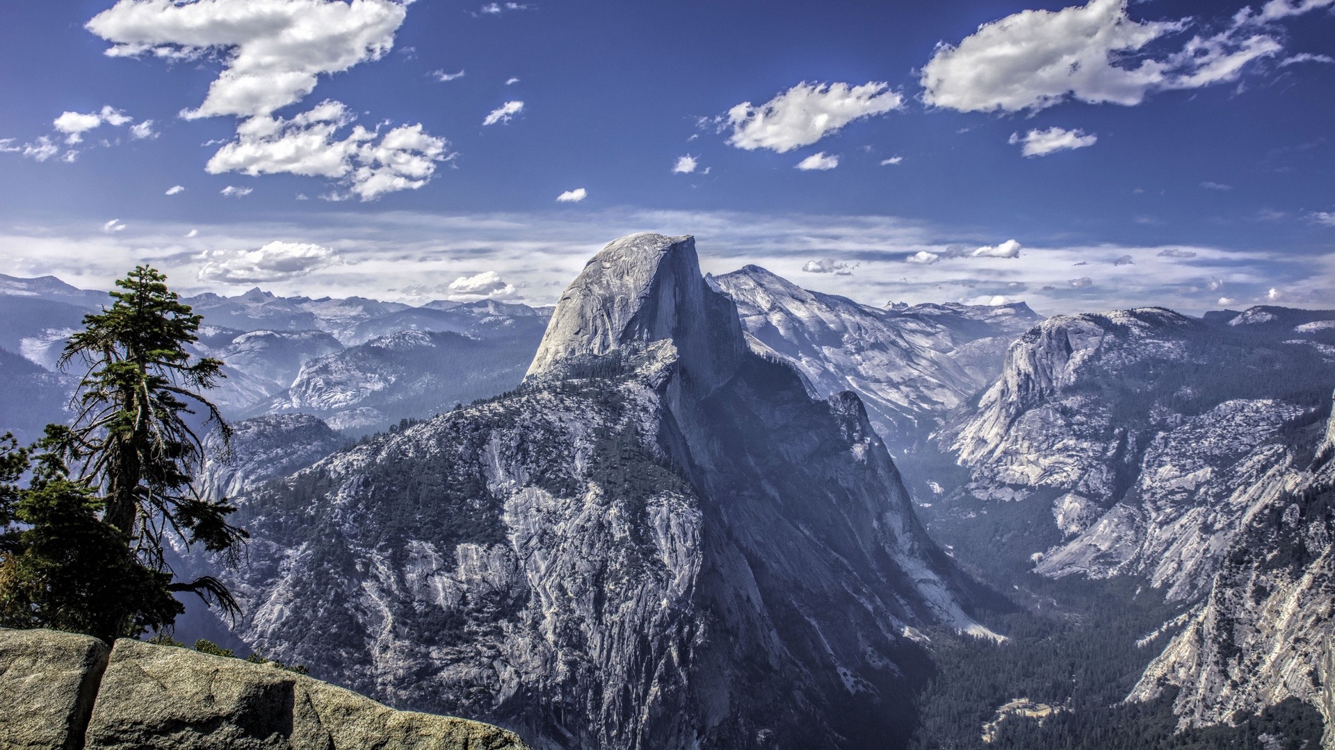 ヨセミテ カリフォルニア アメリカ 山 空 ピーク 写真 写真 デスクトップ壁紙