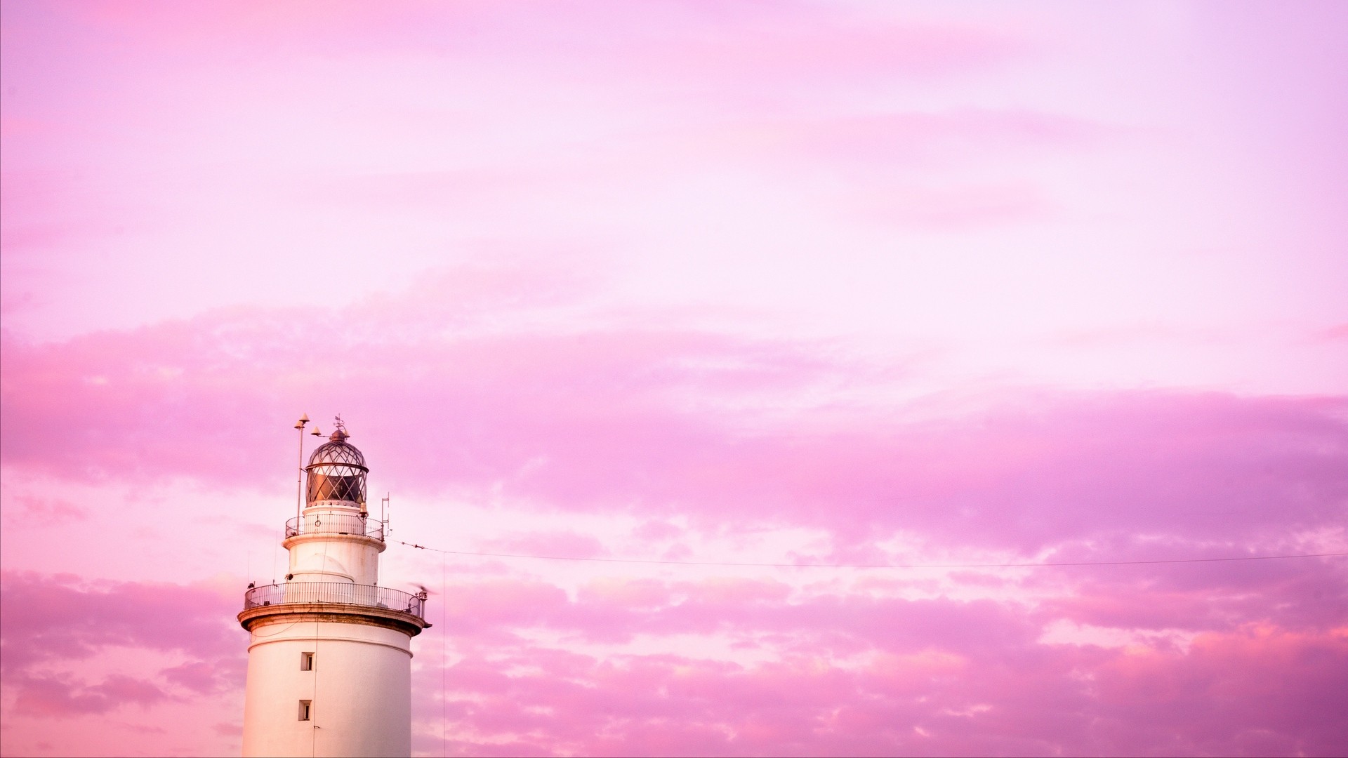灯台 雲 空 ピンク 写真 写真 デスクトップ壁紙