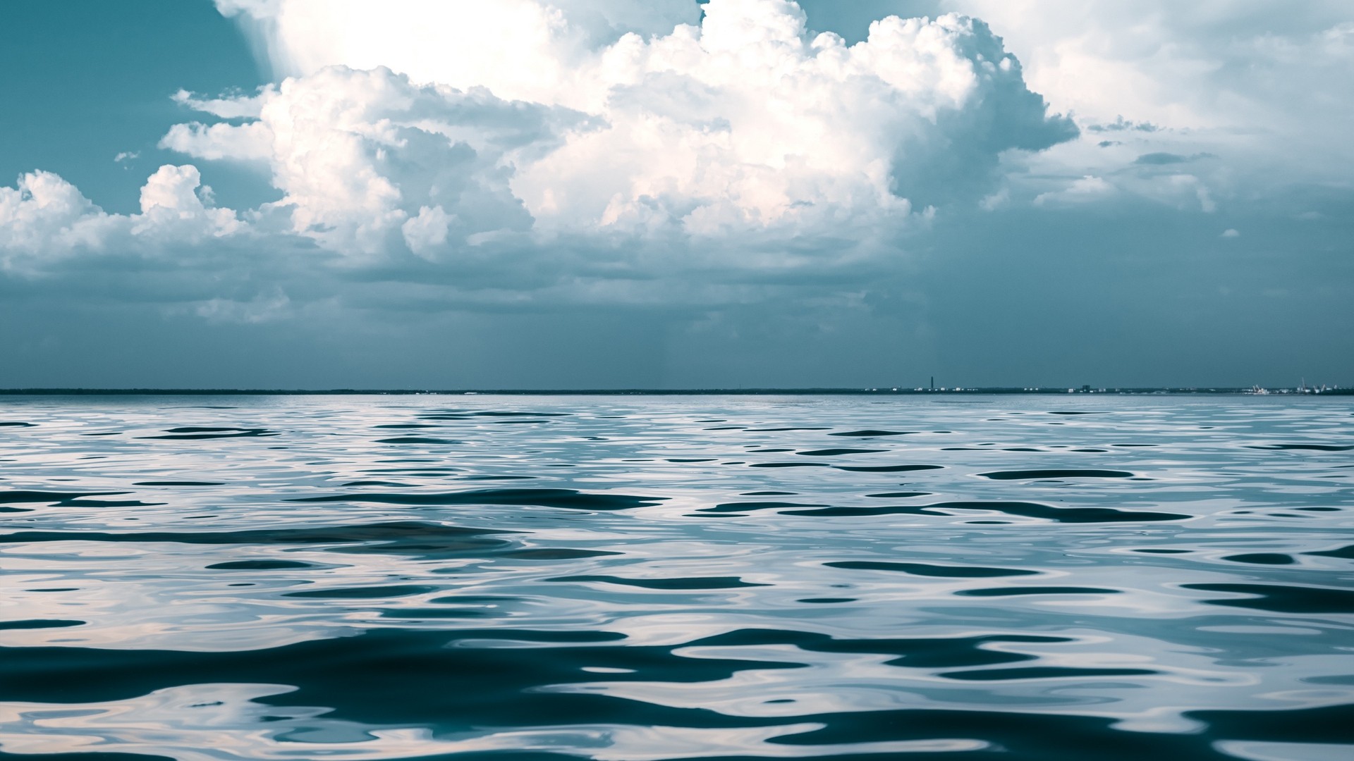 1920x1080 wallpapers: sea, sky, clouds, waves (image)