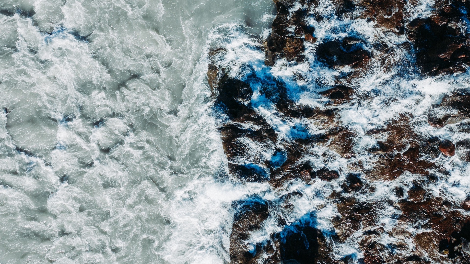 海 岩 トップビュー 波 サーフィン 写真 写真 デスクトップ壁紙
