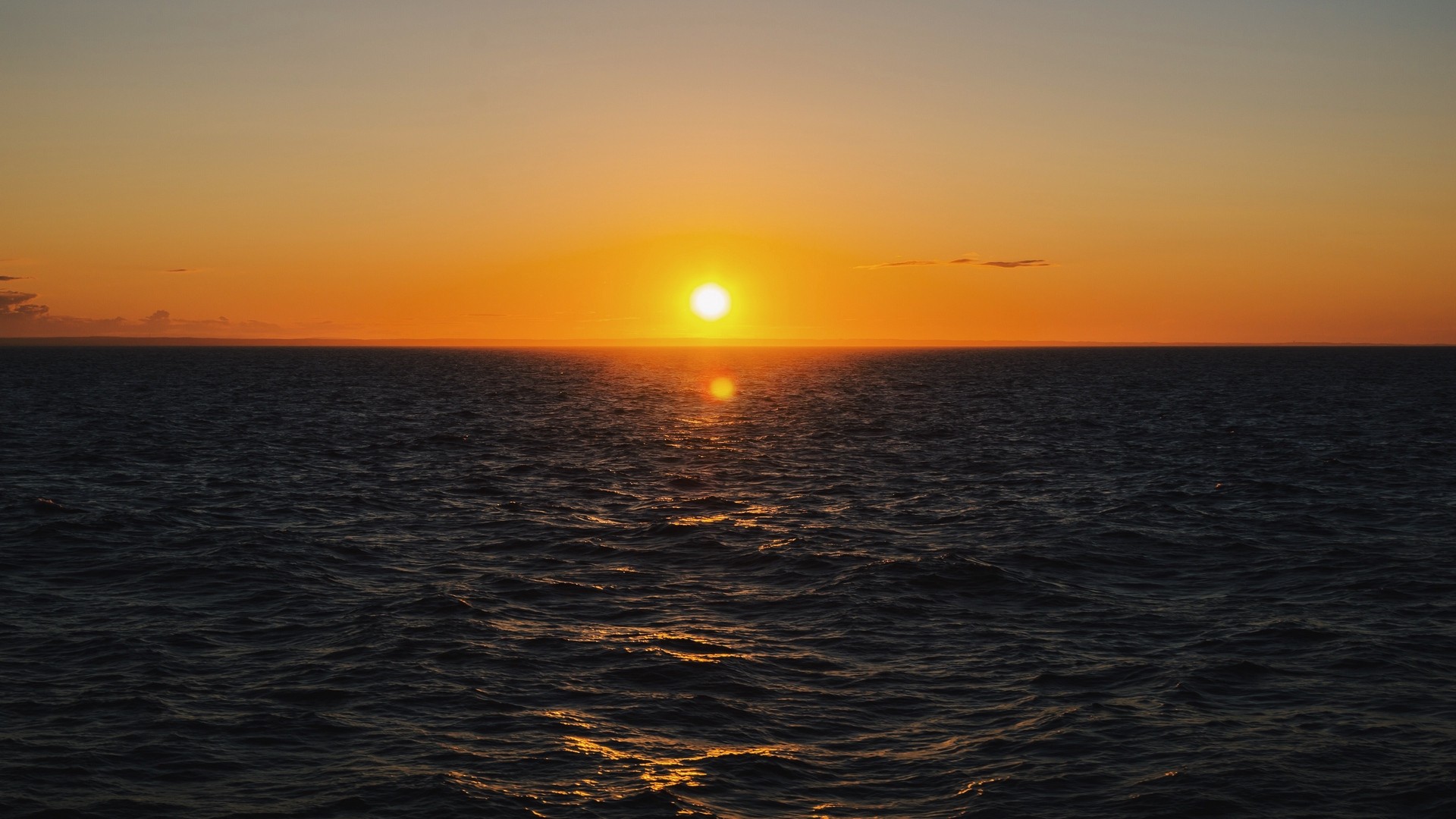 1920x1080 wallpapers: sea, sunset, horizon, water (image)