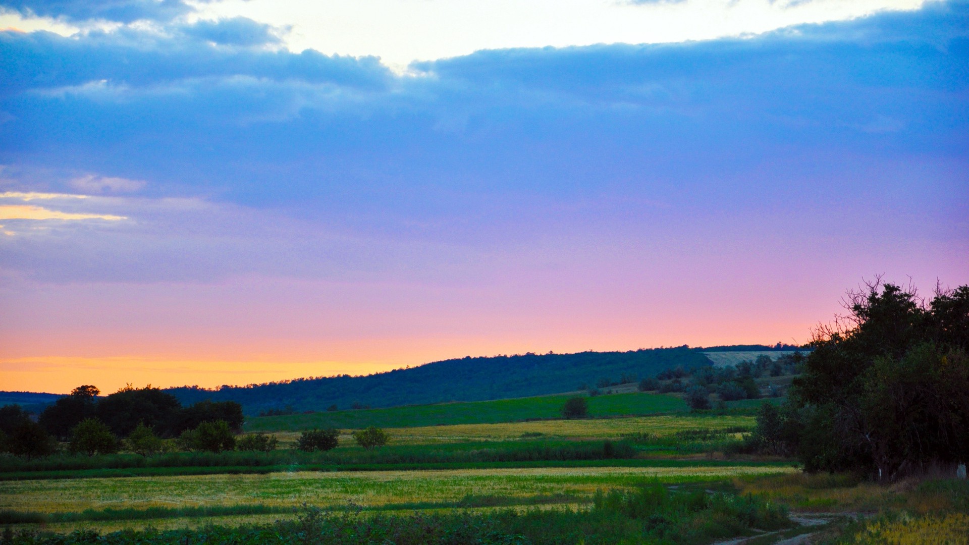 1920x1080 wallpapers: himmel, abend, landschaft, feld, stille, staat, nice (image)