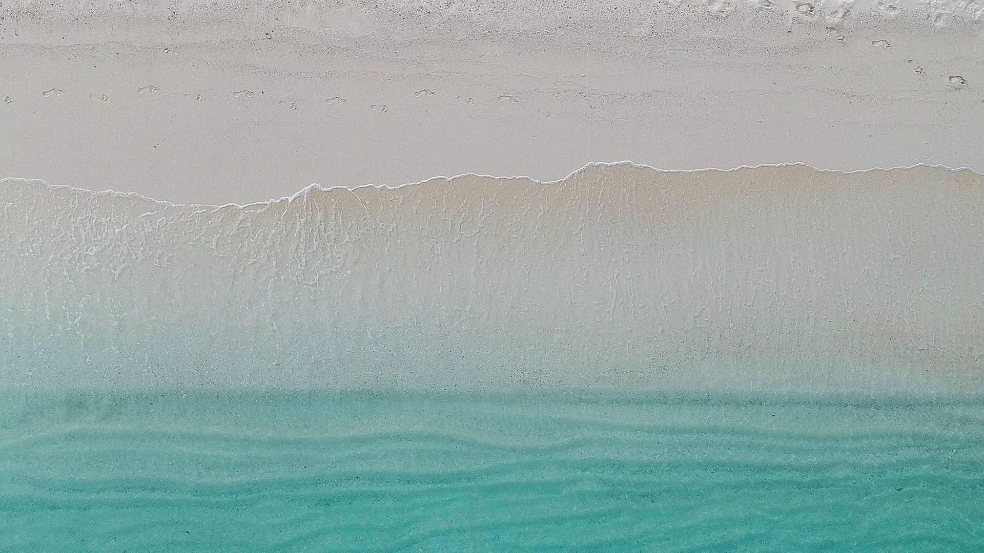 1920x1080 wallpapers: ocean, coast, top view, sand (image)