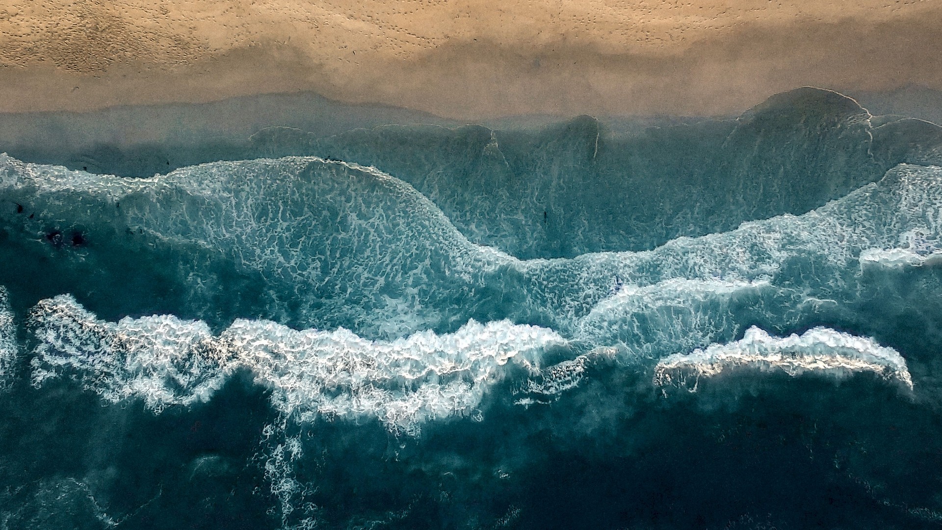海 トップビュー サーフィン 海岸 水 波 泡 写真 写真 デスクトップ壁紙