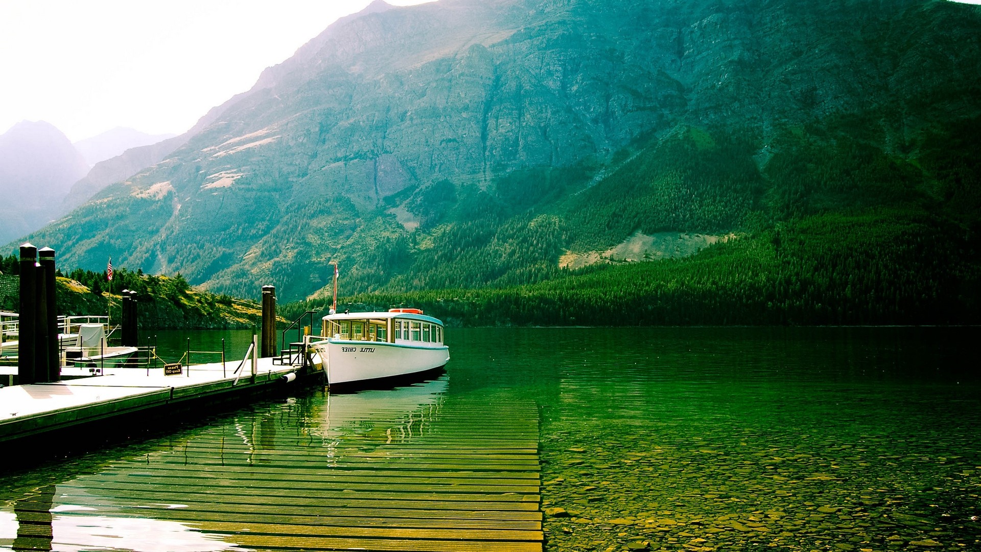 1920x1080 wallpapers: lake, mountains, bottom, transparent, pleasure, boat (image)