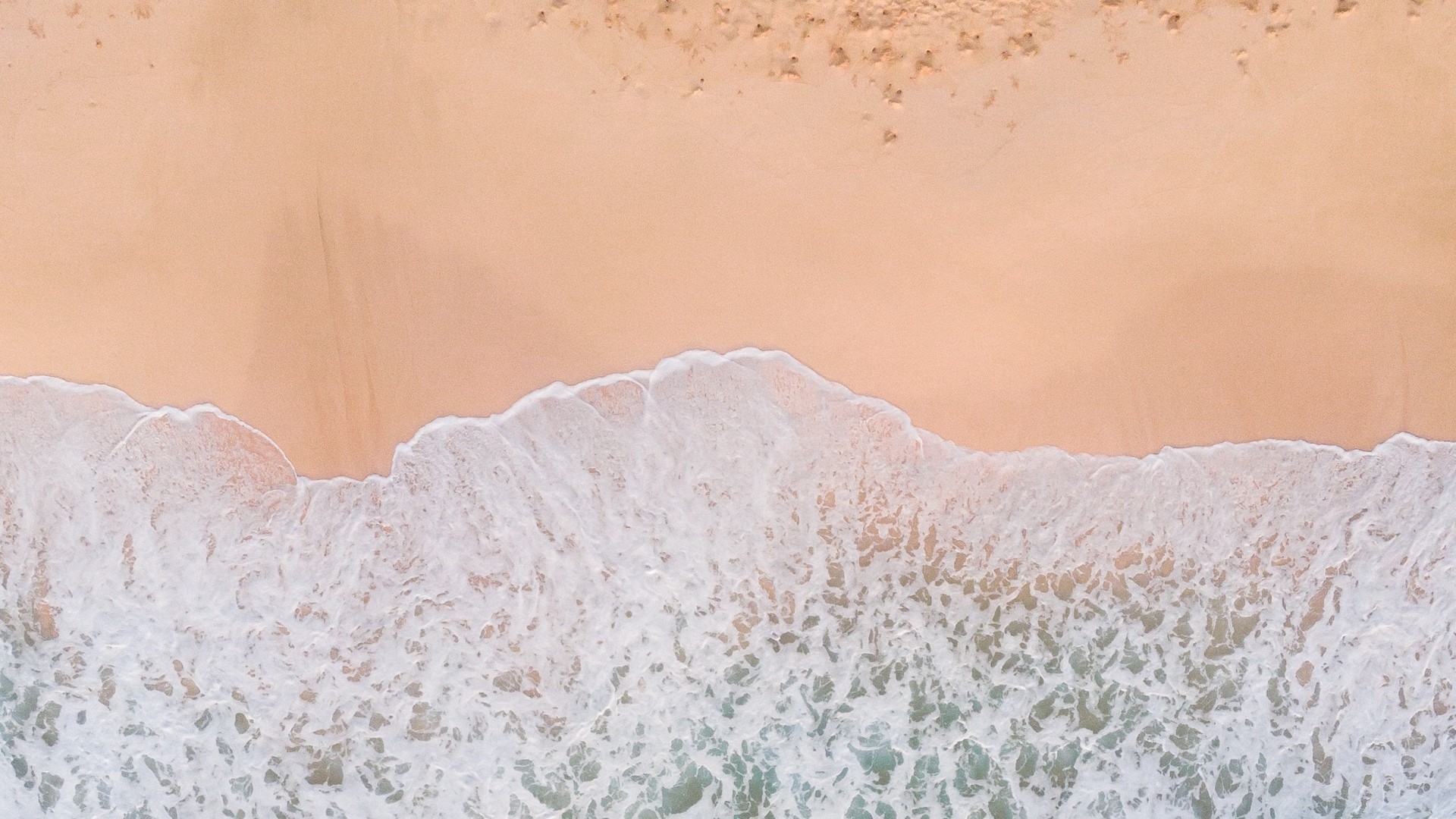 1920x1080 wallpapers: beach, wave, top view, sea, surf (image)