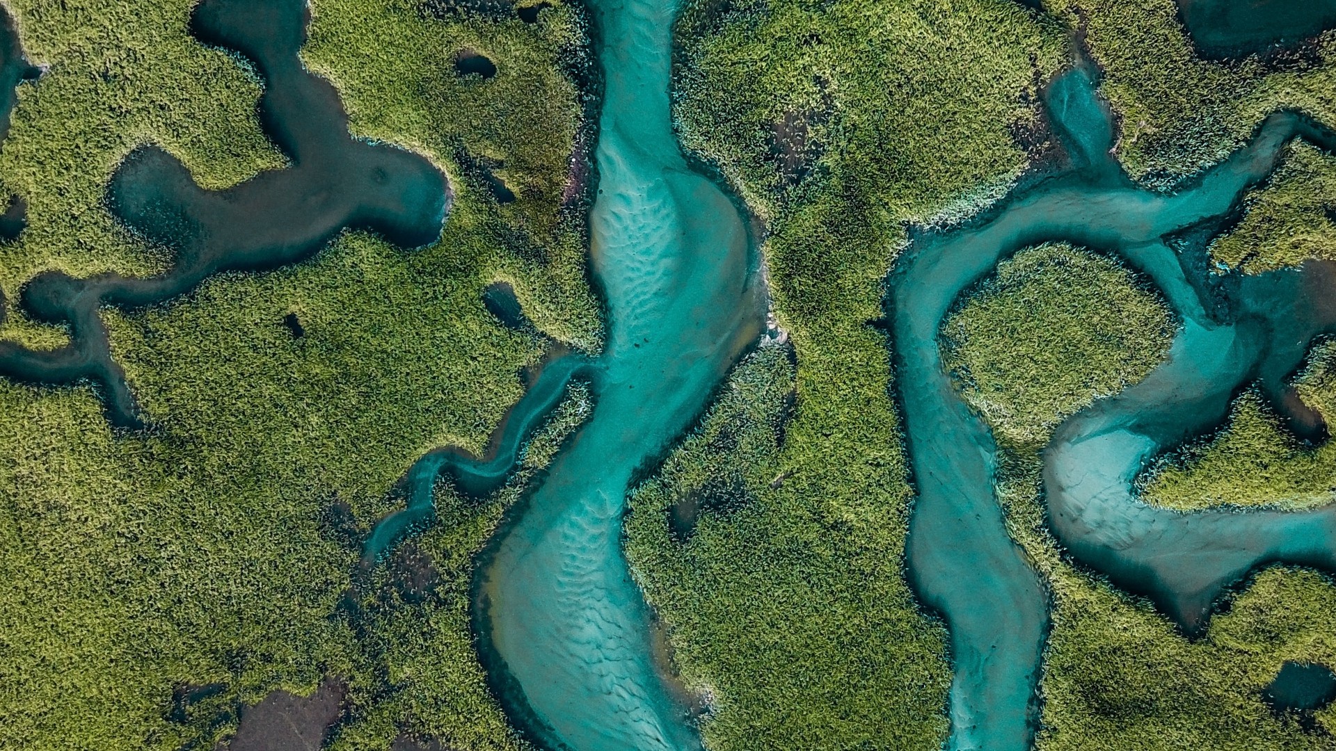 1920x1080 wallpapers: river, top view, winding, overview (image)