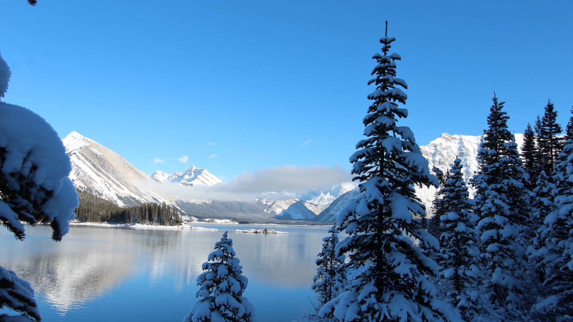 冬 雪 湖 山 写真 写真 デスクトップ壁紙