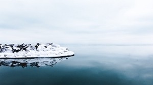 冰山，冰，雪，反射，海洋