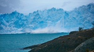 iceberg, rocks, sea, coast