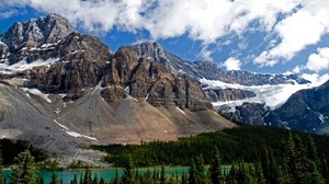 alberta, banff, canada, mountains, lake - wallpapers, picture