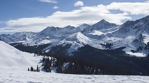 alps, mountains, snow, peak