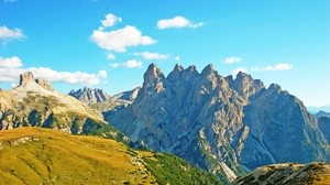 Alps, Italy, meadow, mountains, grass