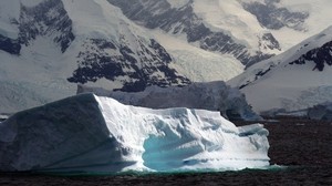 氷山、南極、寒さ、氷、ブロック