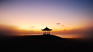 arbor, hav, solnedgång, Bali, Indonesien
