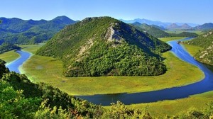 montenegro, skadar, fluss tsrnoevicha, see