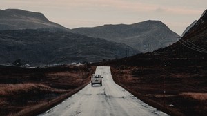 road, mountains, trip, hilly, landscape - wallpapers, picture