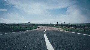 road, marking, sky - wallpapers, picture