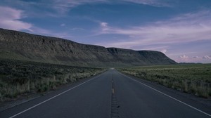 road, highway, mountains, desert, landscape