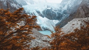 El Chalten, Argentina, mountains, the lake, trees
