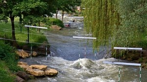 france, alloy, river, stream, cables - wallpapers, picture