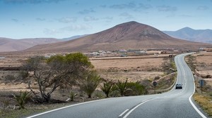 Fuerteventura, highway, road, marking - wallpapers, picture