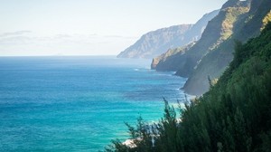 ハワイ、山、海 - wallpapers, picture