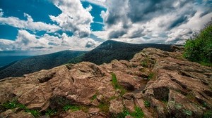 mountain, stones, peak, hawksbill, shenandoah, national park