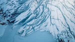 mountain, glacier, fog, ice, white, snow - wallpapers, picture