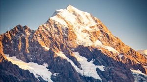 montaña, pico, nieve, cordillera, pendiente - wallpapers, picture
