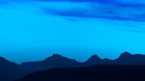 mountains, sky, horizon - wallpapers, picture
