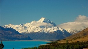 montañas, cielo, yozro, distancia