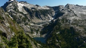 montagne, cielo, erba, natura