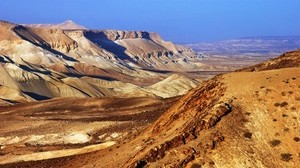 mountains, sand, stones, grass