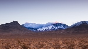 mountains, desert, sky - wallpapers, picture