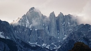 montañas, rocas, nubes, cielo, paisaje de montaña - wallpapers, picture