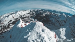 berg, snö, vinter, topp, snöig - wallpapers, picture