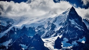 mountains, peak, snow - wallpapers, picture