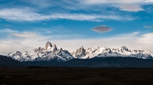 mountains, peaks, sky, landscape - wallpapers, picture