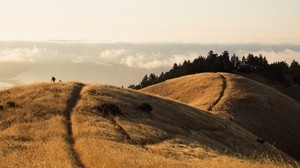 hills, mountains, trail, landscape, height - wallpapers, picture