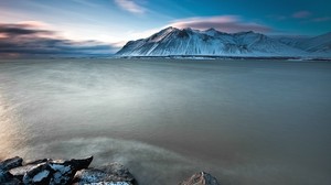 Island, Berge, Kälte, Steine