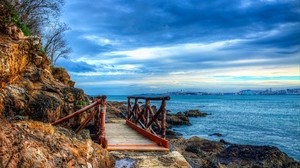 spain, bay, bridge, hdr - wallpapers, picture