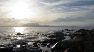 stones, coast, sea, whisper, day