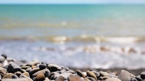stones, shore, beach, day - wallpapers, picture