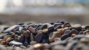 石头，沙滩，自然