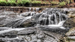 stones, flow, river - wallpapers, picture