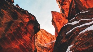 canyon, layers, sky, mountains, formations - wallpapers, picture